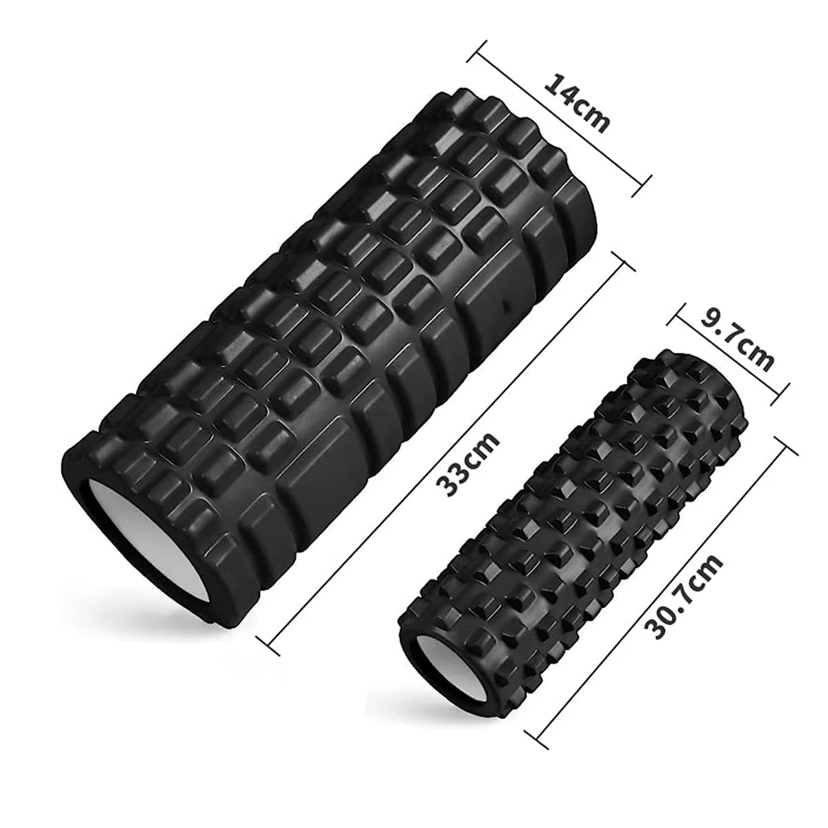 33cm Yoga Foam Roller – Axis Massage Roller for Back and Muscle Recovery, Muscle Massage Training Tool