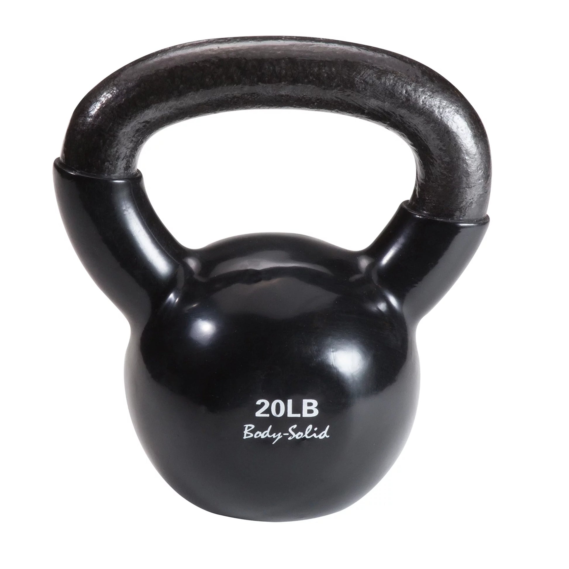 Body-Solid KBVS105 Vinyl Kettlebell Set (5-30 lbs) – Durable Cast Iron with Color-Coded Handles for Strength and Endurance Training