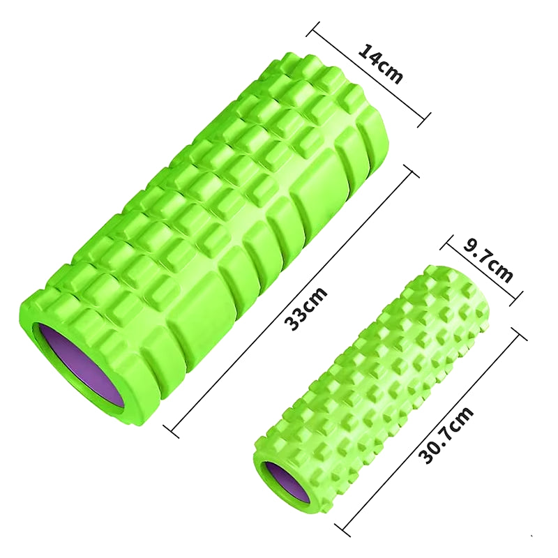 33cm Yoga Foam Roller – Axis Massage Roller for Back and Muscle Recovery, Muscle Massage Training Tool