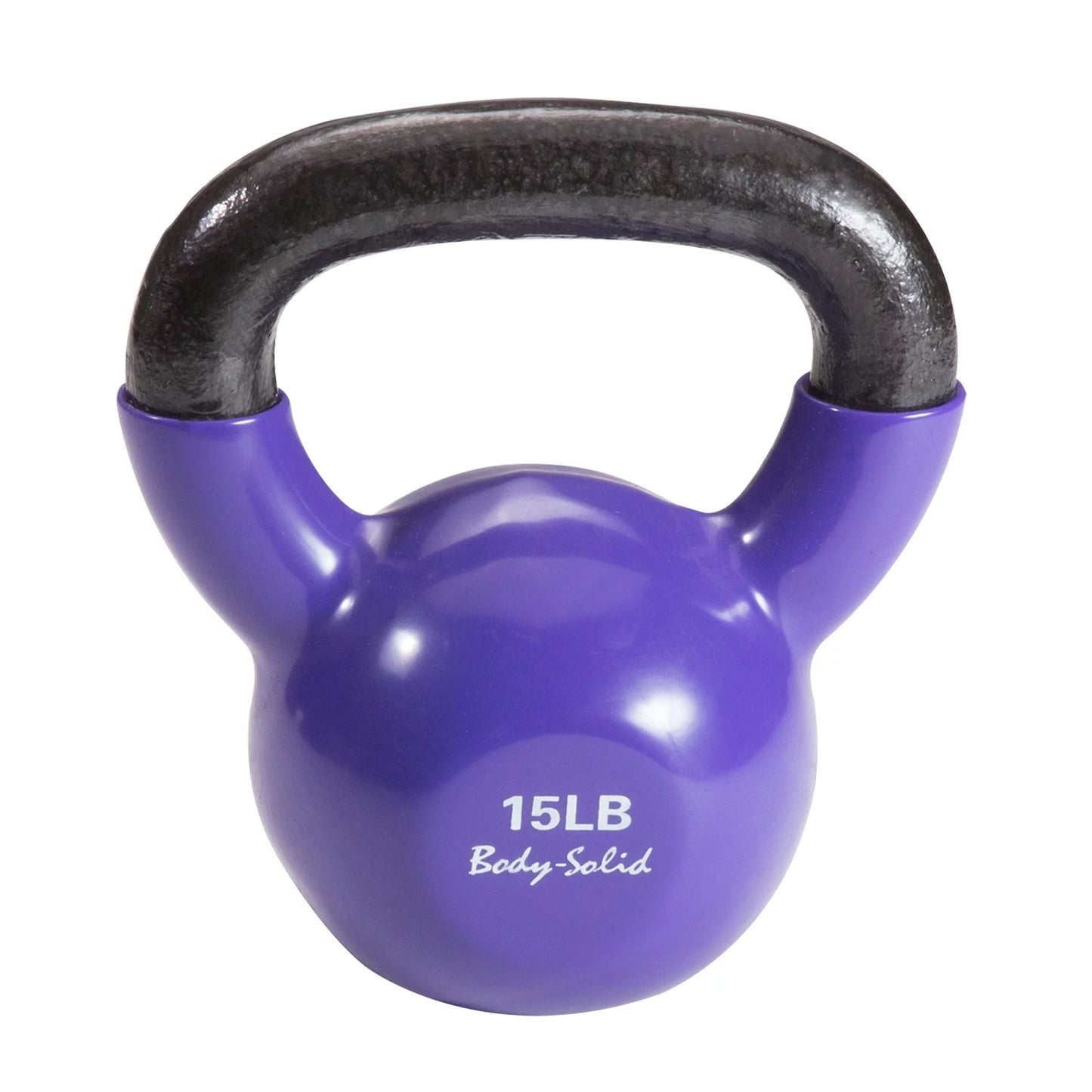 Body-Solid KBVS105 Vinyl Kettlebell Set (5-30 lbs) – Durable Cast Iron with Color-Coded Handles for Strength and Endurance Training