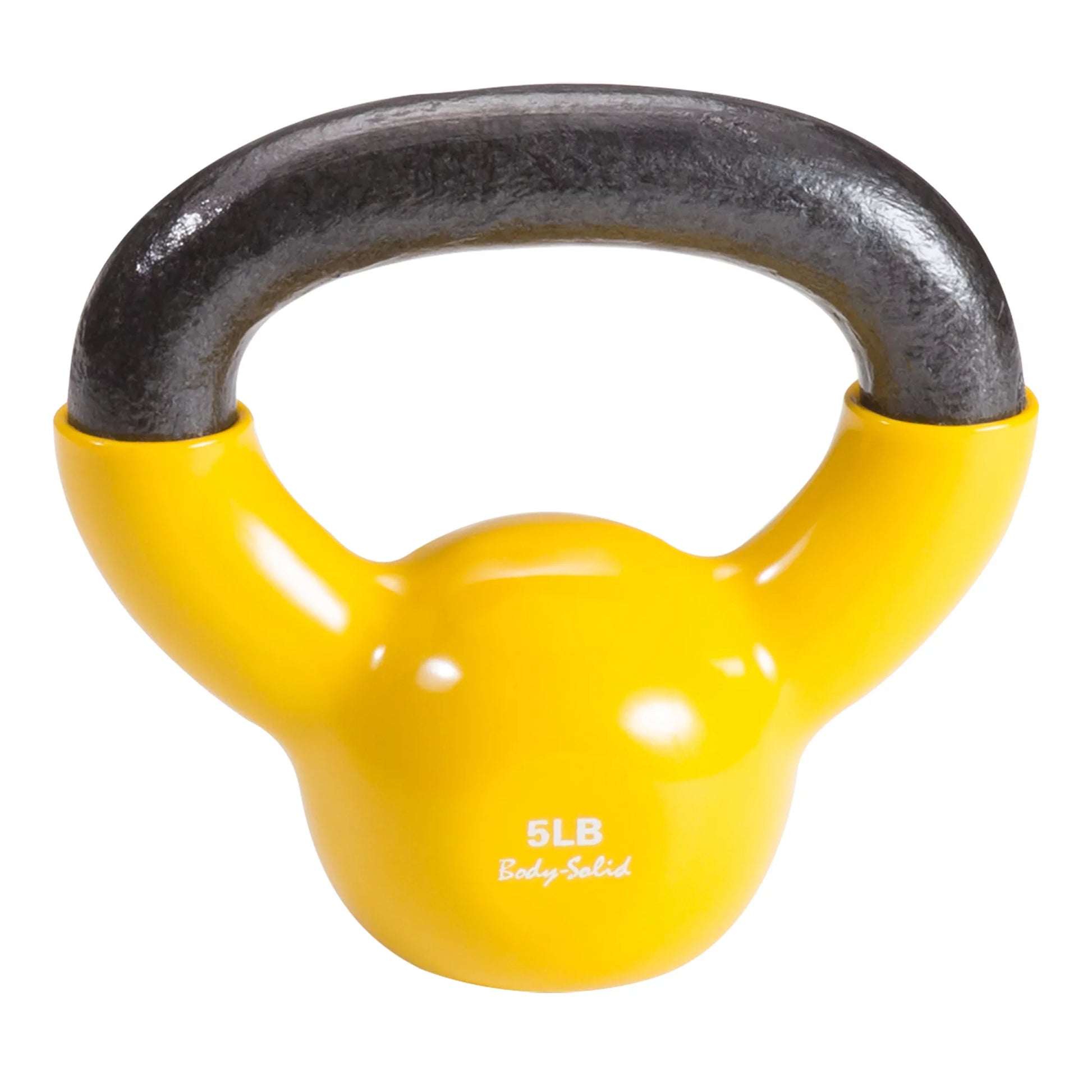 Body-Solid KBVS105 Vinyl Kettlebell Set (5-30 lbs) – Durable Cast Iron with Color-Coded Handles for Strength and Endurance Training