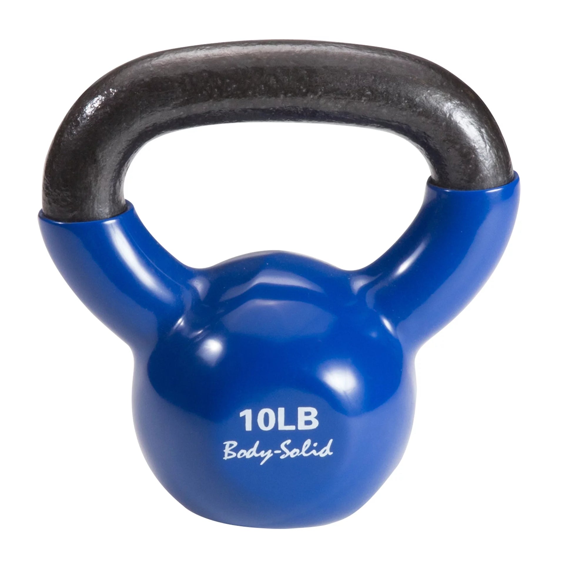 Body-Solid KBVS105 Vinyl Kettlebell Set (5-30 lbs) – Durable Cast Iron with Color-Coded Handles for Strength and Endurance Training